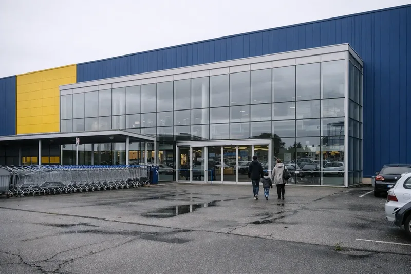 Film solaire sur vitrage de grande surface commerciale