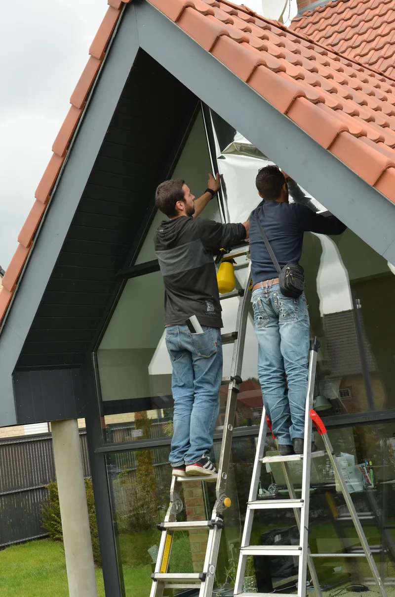 Pose film miroir sans tain — Maison particulière