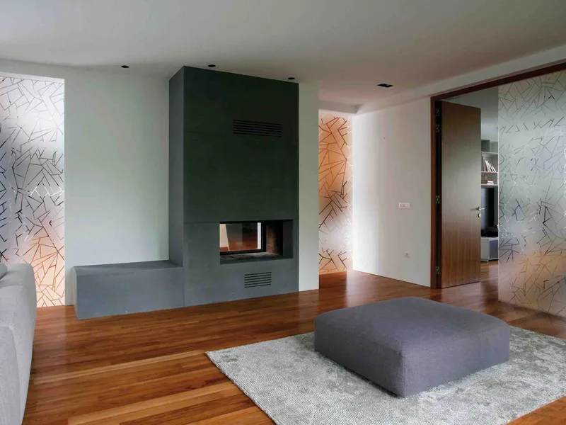 Vitrophanie — Cloison salon